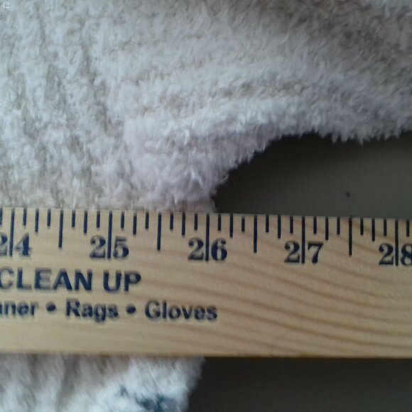 BAREFOOT DREAMS COZYCHIC NWTLong Sleeve Cowl Neck Cream w/Gray Stripe Sweater XL - Picture 7 of 9